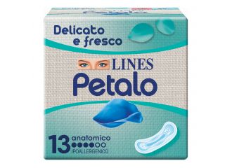 Lines petalo blu assorbente anatomico 13 pezzi