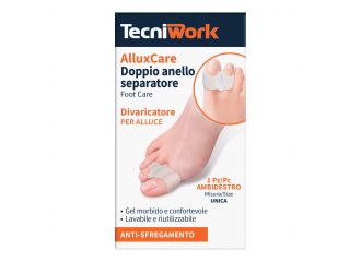 Allux care separatore e divaricatore per alluce a doppio anello