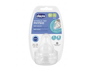 Chicco tettarella perfect 5 0m in silicone 1 foro 2 pezzi