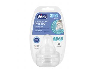 Chicco tettarella perfect 5 2m in silicone 2 fori 2 pezzi