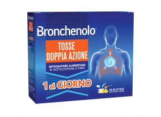Bronchenolo tosse doppia azione 10 bustine