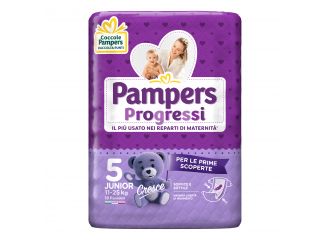 Pampers progressi junior pannolino 5 11-25kg 19 pezzi