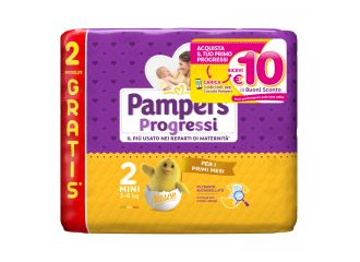 Pampers progressi mini pannolino 2 3-6kg 30 pezzi