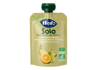 Hero solo frutta frullata 100% bio banana pera arancia 100 g