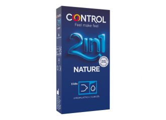 Control 2in1 new nature 2,0 + nature lube 3+ 3 pezzi