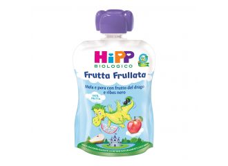 Hipp bio frutta frullata dragone mela pera frutta del drago ribes nero 90 g