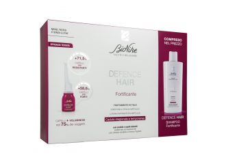 Defence hair bipack ridensificante 21 fiale 6 ml + shampoo 200 ml