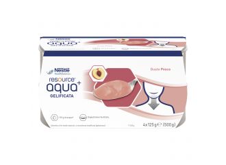 Resource aqua acqua gelificata+peach cup 6 4x125 g