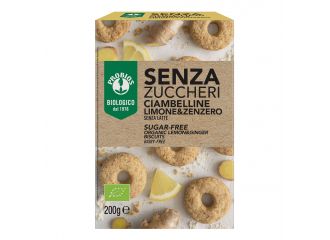 Ciambelline limone/zenzero senza zucchero 200 g