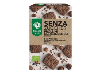 Frollini cacao/nocciole senza zucchero 200 g