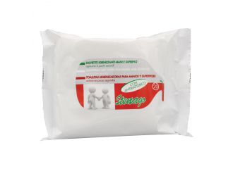 Salviettine igienizzanti mani/superfici con antibatterico 20 pezzi