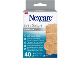 Cerotto preparato 3m nexcare universal n0340as assortiti 20 cerotti 19x72mm + 10 cerotti 25x72mm + 10 cerotti tondi 22,5mm
