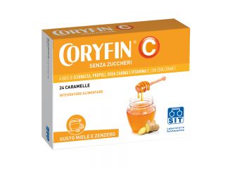 Coryfin c senza zucchero miele zenzero 24 caramelle