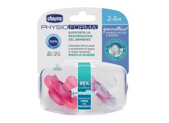 Chicco gommottino girl silicone 2-6 mesi 2 pezzi ita c
