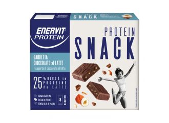 Enervit protein snack cioccolato latte 8 barrette 27 g