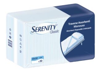 Traversa salvamaterasso per incontinenza serenity relax 60x90 cm 30 pezzi
