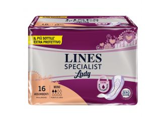Pannolone sagomato lines specialist mini 16 pezzi