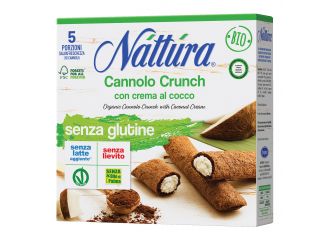 Nattura cannolo crunch con crema al cocco bio 5 pezzi da 25 g