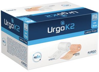 Bendaggio urgok2 latex free kit bendaggio t2 caviglia 25-32 2 pezzi 10 cm