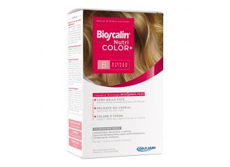 Bioscalin nutricolor plus 8 biondo chiaro crema colorante 40 ml + rivelatore crema 60 ml + shampoo 12 ml + trattamento finale balsamo 12 ml