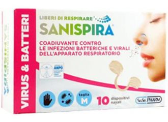 Sanispira visur & batteri filtro nasale medium 10 pezzi