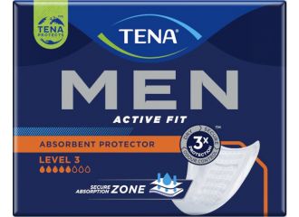 Assorbente incontinenza leggera tena men livello 3 16 pezzi duopack