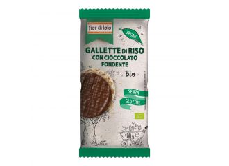Fior di loto gallette di riso con cioccolato fondente 100 g