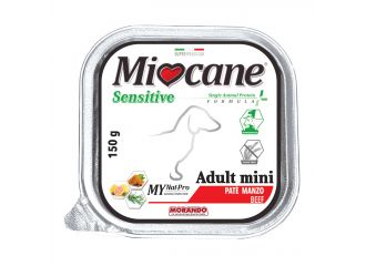 Miocane sensitive single animal protein formula adult mini pate' manzo 150 g
