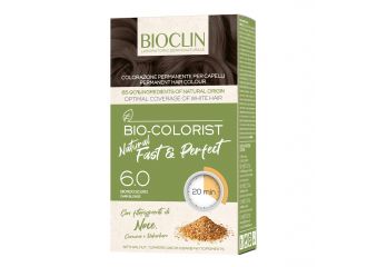 Bioclin bio color fast&perfection 6,0 biondo scuro crema colorante 60 ml + rivelatore in crema 60 ml + bio color shampoo 10 ml + bio color maschera 10 ml