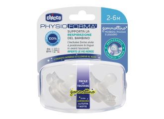 Chicco gommottino lumi silicone 2-6m 2 pezzi ita c
