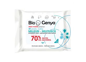 Biogenya milleusi igienizzanti 70% alcool salviette 20 pezzi