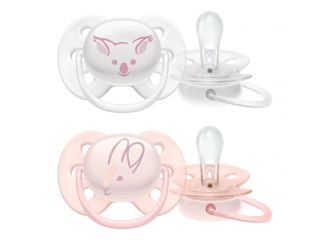 Avent ultra soft succhietto koala/bunny femmina 0-6 mesi old scf223/20 2 pezzi