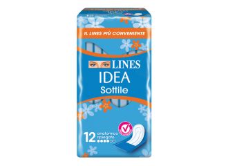 Lines idea sottili ripiegati anatomici 12 pezzi