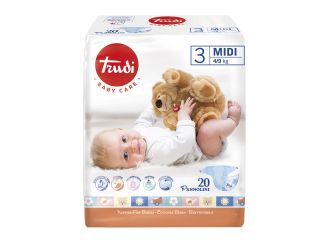 Trudi baby care pannolino bambini midi 4/9 kg 20 pezzi