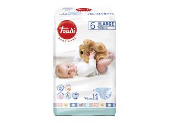 Trudi baby care pannolino bambini extralarge 15/30 kg 14 pezzi