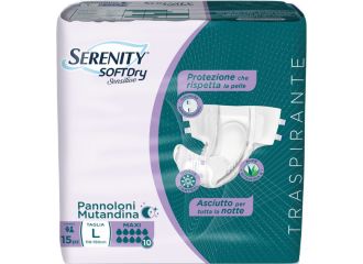 Pannolone mutandina serenity sd sensitive maxi l 15 pezzi