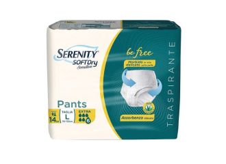 Serenity pants sd sensitive be free extra l 14 pezzi