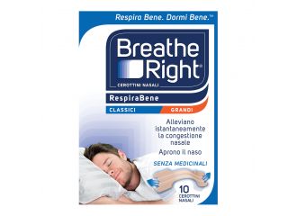 Cerotti nasali breath right classici grandi 10 pezzi