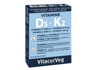 Vitamine d3+k2 60 compresse