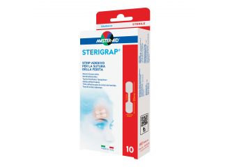 Master-aid sterigrap strip adesivo sutura ferite 32x8 mm 10 pezzi
