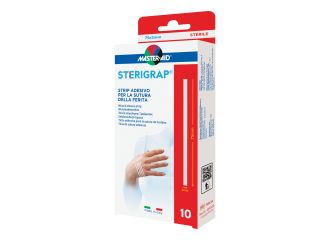 Master-aid sterigrap strip adesivo sutura ferite 75x3 mm 10 pezzi