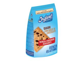 Inglese biscotti quadri con gocce di cioccolato senza zuccheri aggiunti 300 g