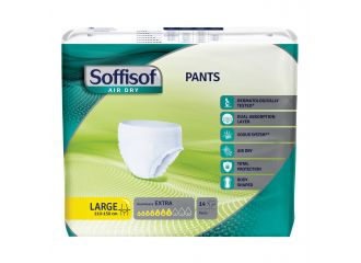 Pannolone soffisof air dry pants extra l 14 pezzi