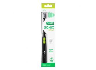 Gum sonic daily spazzolino batteria adulti black