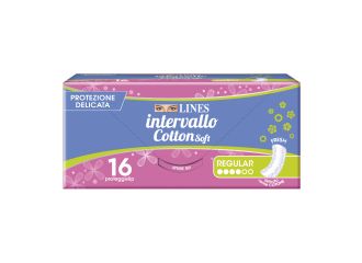 Proteggislip lines intervallo cotton soft fresh distesi 16 pezzi