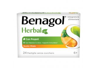 Benagol herbal miele 24 pastiglie