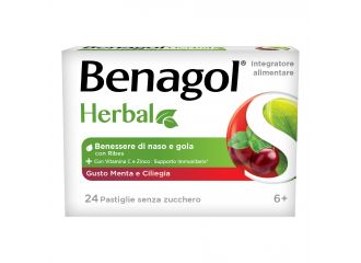 Benagol herbal menta e ciliegia 24 pastiglie