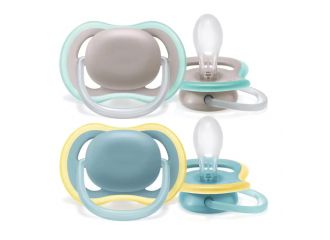 Avent 2 succhietti ultra air 6-18 mesi neutro limoni