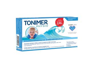 Tonimer physio monodose soluzione isotonica multifunzione a base di cloruro di sodio 0,9% 20 flaconcini 5 ml promo