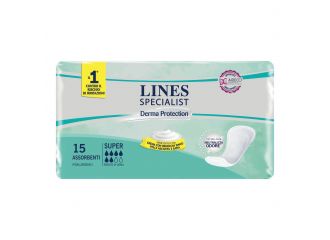 Pannolone per incontinenza lines specialist derma super 15 pezzi